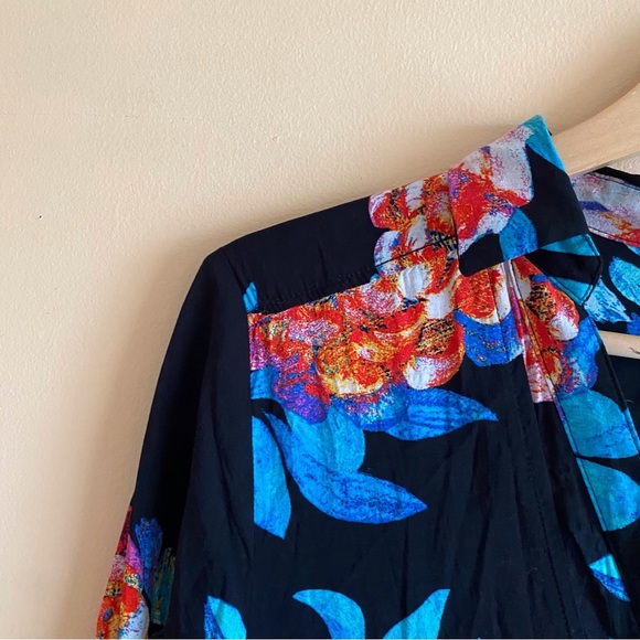 Anthropologie Maeve Woman Size 12 Woodland Walk Button Front Floral Blouse - Picture 4 of 12